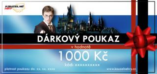 Dárkový poukaz - motiv Harry Potter Hodnota: 1000