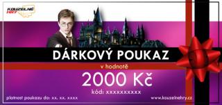 Dárkový poukaz - motiv Harry Potter Hodnota: 2000