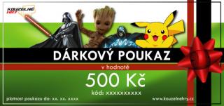 Dárkový poukaz - motiv Mix Hrdinů Hodnota: 500