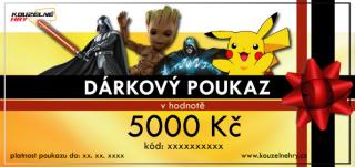 Dárkový poukaz - motiv Mix Hrdinů Hodnota: 5000