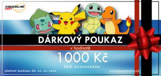 Dárkový poukaz - motiv Pokémon Hodnota: 1000