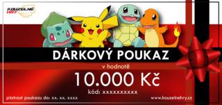 Dárkový poukaz - motiv Pokémon Hodnota: 10000