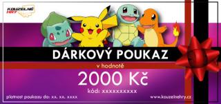 Dárkový poukaz - motiv Pokémon Hodnota: 2000