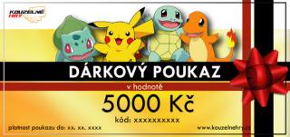 Dárkový poukaz - motiv Pokémon Hodnota: 5000