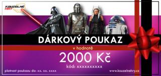 Dárkový poukaz - motiv Star Wars Hodnota: 2000