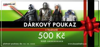 Dárkový poukaz - motiv Star Wars Hodnota: 500