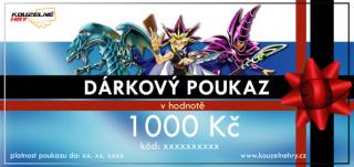 Dárkový poukaz - motiv Yu-Gi-Oh! Hodnota: 1000