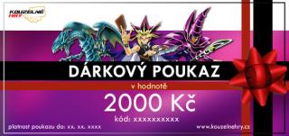 Dárkový poukaz - motiv Yu-Gi-Oh! Hodnota: 2000