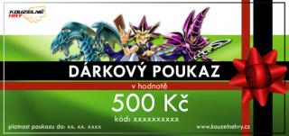 Dárkový poukaz - motiv Yu-Gi-Oh! Hodnota: 500