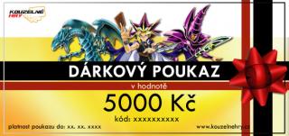 Dárkový poukaz - motiv Yu-Gi-Oh! Hodnota: 5000