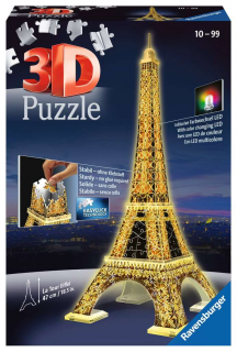 Eiffelova věž (Noční edice) - 3D puzzle - 216 dílků