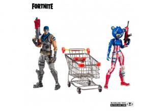 Fortnite - akční figurka - Shopping Cart Pack War Paint and Fireworks Team Leader - 18 cm
