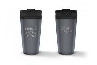 Game of Thrones cestovní hrnek - I Drink and I Know Things