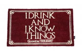 Game of Thrones rohožka - I Drink And I Know Things