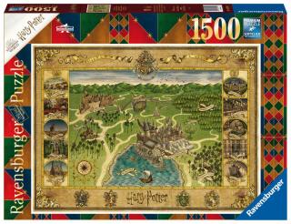 Harry Potter - puzzle - Mapa Bradavic - 1500 dílků