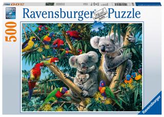Koaly na stromě - puzzle - 500 dílků
