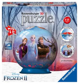 Ledové království 2 - 3D puzzle - Puzzle-Ball - 72 dílků