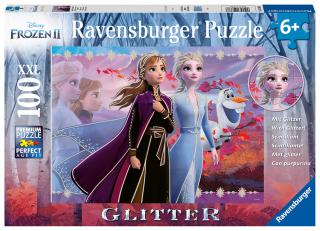 Ledové království 2 - puzzle - Třpytivé puzzle - 100 dílků