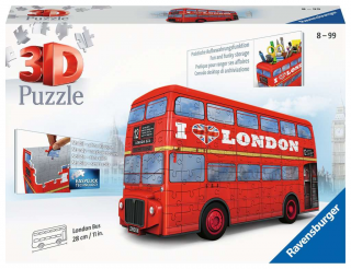 Londýnský autobus - 3D puzzle - 216 dílků