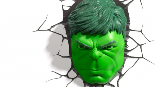 Marvel 3D - světlo - Hulk Face 3D