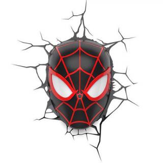 Marvel 3D - světlo - Spider-Man Miles Morales Face 3D