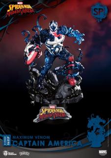 Marvel Comics D-Stage - soška - Maximum Venom Captain America Special Edition