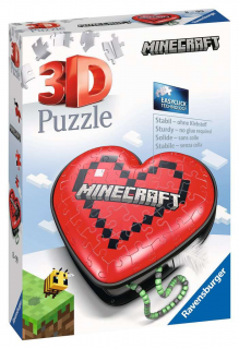 Minecraft - 3D puzzle - Srdce - 54 dílků