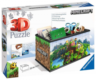 Minecraft - 3D puzzle - Úložná krabice - 216 dílků