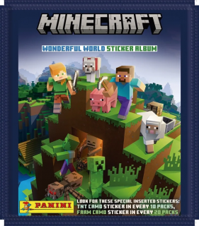 Minecraft: Wonderful World - sběratelské samolepky