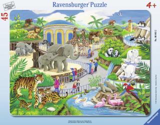 Návštěva v Zoo - puzzle - 45 dílků