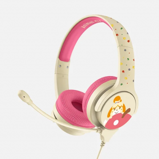 OTL - dětská interaktivní sluchátka - Animal Crossing Isabelle Pink and Cream