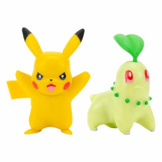 Pokémon - Battle Mini figurky - 2-Pack Chikorita & Pikachu