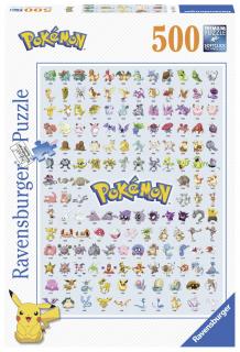 Pokémon - puzzle - Prvních 151 Pokémonů - 500 dílků