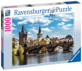 Praha: Pohled na Karlův most - puzzle - 1000 dílků