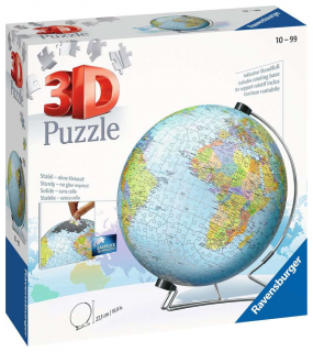 Puzzle-Ball Globus (anglický) - 3D puzzle - 540 dílků