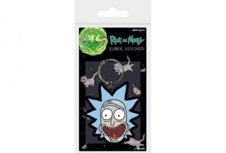 Rick a Morty - klíčenka - Rick Crazy Smile