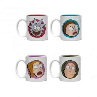 Rick and Morty – Espresso hrníčky - Characters (set 4 ks)