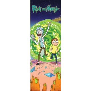 Rick and Morty - plakát na dveře - Portal