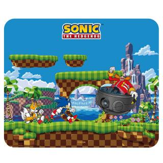 Sonic The Hedgehog - podložka pod myš - Sonic, Tails & Doctor Robotnik