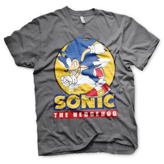 Sonic The Hedgehog - tričko - šedé Velikost: L