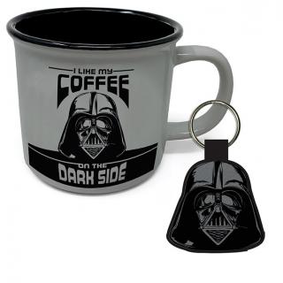 Star Wars - hrnek a klíčenka - Coffee on the Dark Side