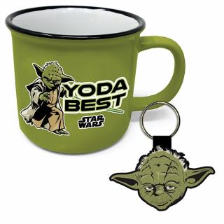 Star Wars - hrnek a klíčenka - Yoda Best