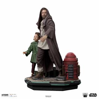 Star Wars: Obi-Wan Kenobi Deluxe Art Scale - soška - Obi-Wan & Young Leia