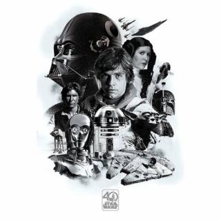 Star Wars - plakát - 40th Anniversary (Montage)