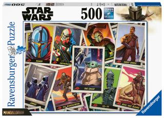 Star Wars - puzzle - The Mandalorian a Baby Yoda - 500 dílků
