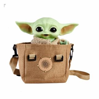 Star Wars The Mandalorian - elektronický plyšák - The Child with Shoulder Bag
