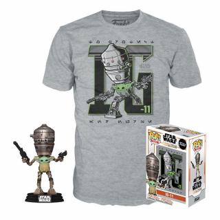 Star Wars The Mandalorian - Funko set trička a figurky - Child in Satchel Dostupné velikosti:: L