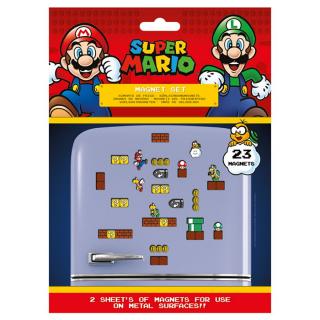 Super Mario - sada magnetek - (23 ks)