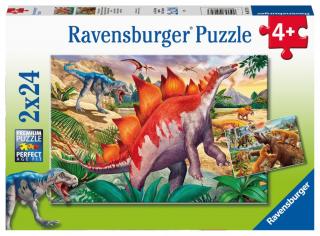 Svět dinosaurů - puzzle - 2 x 24 dílků
