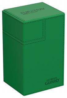 Ultimate Guard - krabička na karty - Flip`n`Tray 80+ XenoSkin Monocolor Green